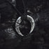 Steel Crescent Moon Pendant